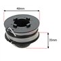 SPARES2GO Fil de débroussailleuse double alimentation et tête de bobine pour débroussailleuse B&Q FPGT250-6