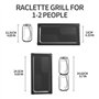Raclette 2 Personen Raclette Grill Mini Raclette 3 Pfännchen 3 Raclette Holzspatel Tischgrill Elektrisch Korean BBQ Grill Elektr