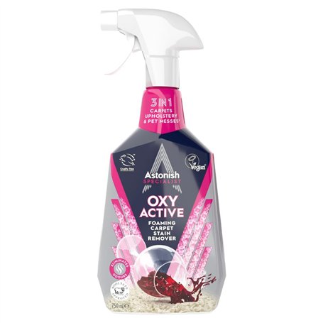 Astonish Oxy Active Détachant moussant pour tapis 750 ml