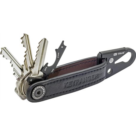 True Utility Keyranger - Outil Multifonction - Organisateur de clés en cuir + 7 outils essentiels