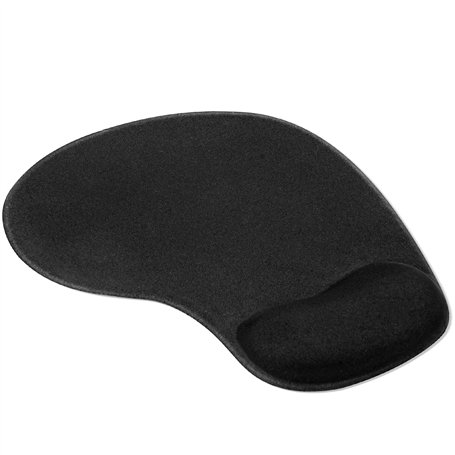 TRIXES Coussin de Confort en Caoutchouc Noir Poignet Gel Reste Soutien Souris Tapis Souris