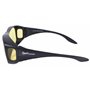 Rapid Eyewear Surlunettes pour conduite de nuit, noires, pour hommes et femmes, à porteur par-dessus les lunettes habituelles; v