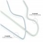 Hangerworld 50 Cintres 40cm Solides en Métal Blanc à Barre Pantalon, Largeur Universelle, pour Les Vêtements