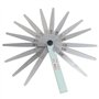 TRIXES Outil de mesure pour bougies jauge d'épaisseur 0,02 à 1,0 mm comportant 17 lames acier