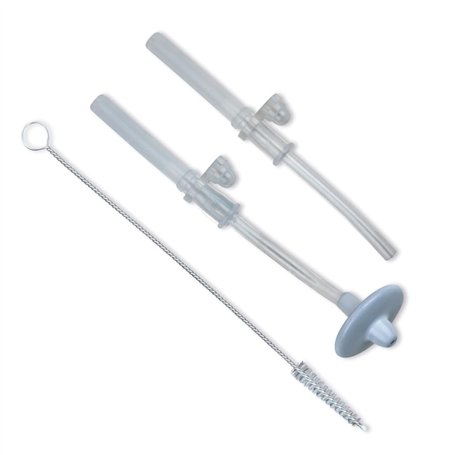 Lot de pailles lestées et brosse pour tasse Tippy Up 200 ml (séries 2 et 3)