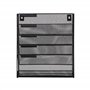 EXERZ Porte-Revues Bureau 5 étages, Présentoirs Muraux A4, 5 Compartiments Métal Mural Porte Documents - 5 Niveaux Organiseur de