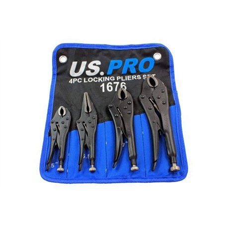 US PRO 1676 Lot de 4 pinces de verrouillage 12