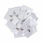 Belle Vous Lot de 50 Porte Badge Plastique Horizontal à Pince - 90 x 56 mm - Badge Infirmiere