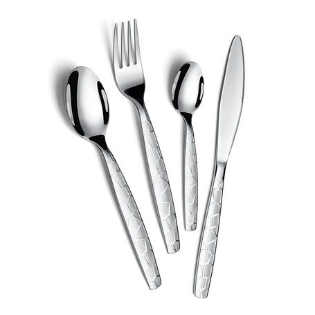 Bon Mosaic Set de 24 couverts de table - Ménagère en acier inoxydable