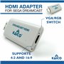 Kaico Sega Dreamcast HDMI Converter - Simple Plug and Play HDMI Converter for Sega Dreamcast - by Sega Dreamcast VGA Cable to Dr