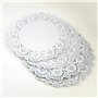 Happium Lot de 100 napperons en Papier pour décoration de gâteaux Blanc 24 cm Serviettes en Papier jetables tampons d'emballage 