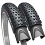 Fincci Paire Pneus VTT 27.5 x 2.35 Pouces 60-584 Pliable Pneu Velo Maori pour VTC Montagne Fuoristrada Vélo Bicyclette avec 27.5
