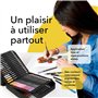 Castle Art Supplies Lot de 120 crayons de couleur avec fermeture éclair | Mines de couleur souples de qualité pour artistes adul