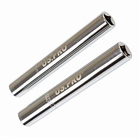 US PRO Tools Douilles de bougie de préchauffage extra profondes 10 mm + 12 mm 6PT 3/8" DR 3647