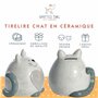 SPOTTED DOG GIFT COMPANY Tirelire Enfant, Céramique Tirelire Originale pour Filles Garçons et Adulte, Mignon Chat Themé Maison C