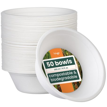 HAAGO - 50 Bols en Canne à Sucre