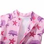 Swimbubs Maillot de Bain pour bébé garçon Maillot de Bain pour Fille Rashguard Combinaison de plongée, Dauphin Rose, 6 Mois