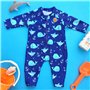 Swimbubs Maillot de Bain Anti-UV pour bébé garçon Protection Solaire Rashguard UPF50, Baleine Bleue, 6-12 Mois
