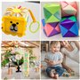 Belle Vous Cube en Bois (Lot de 20) - Petits Cubes en Bois Brut 5 x 5 x 5 cm - Cubes Bois de Pin Naturel - Cube Bois Bricolage, 