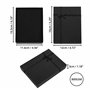 Kurtzy Petites Boites Carton Cadeaux en Papier Kraft Noir pour Bijoux (Lot de 12) - L16 x l12 x H3 cm - Boite Carton Kraft Mat a