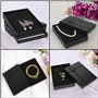 Kurtzy Petites Boites Carton Cadeaux en Papier Kraft Noir pour Bijoux (Lot de 12) - L16 x l12 x H3 cm - Boite Carton Kraft Mat a