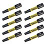 10 x SabreCut SCTX2032_10 32 mm T20 TX20 Jeu d'embouts de tournevis à percussion magnétique Torx Heavy Duty Compatible avec Dewa