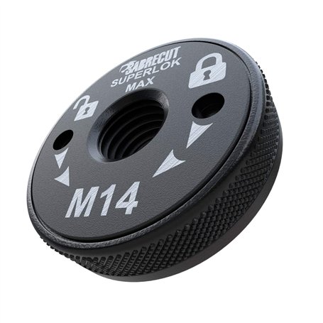 1 x SabreCut GRNSCA 46mm M14 Meuleuse d'angle en phosphate noir robuste à changement rapide Ã‰crou de bride de retenue de verrou
