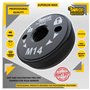 1 x SabreCut GRNSCA 46mm M14 Meuleuse d'angle en phosphate noir robuste à changement rapide Ã‰crou de bride de retenue de verrou