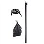 Support d'éclairage Photographie Kit: 1x Support Lumineux Aluminium Réglable 200cm et 1x Trépied Girafe Bras 140cm avec Double C