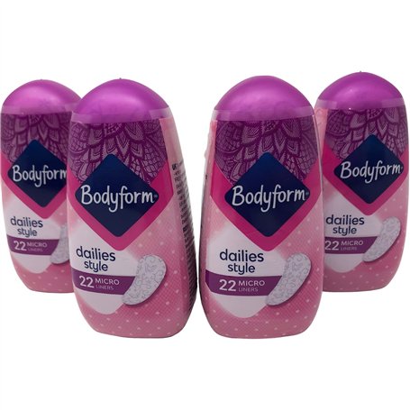 Bodyform Micro Liners Style Quotidien Protège-Slips Discrets pour Femme