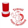 Travail non terminé Tampons Auto-Encreurs Enseignants - Rouge 22mm