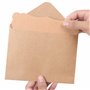 Belle Vous Carte Papier Craft Vierge avec Enveloppes (Lot de 50) - 17,6 x 12,4 cm - Lot Enveloppe Kraft avec Carte - Confection 