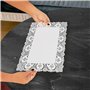 Belle Vous Napperon Papier Dentelle Rectangulaire Blanc (Lot de 100) - 36,5 x 26 cm - Napperon Dentelle pour Gâteau, Décorations