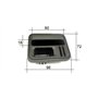 Support de téléphone Skoda authentique pour console centrale Octavia Yeti Rapid Fabia Superb Kamiq - CUP HOLDER - Noir - Kunstst