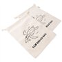 Joeji's Kitchen Bread Bag Lot de 2 sacs à pain en tissu coton pour vos pâtisseries - 30 x 40 cm Sac baguette écologique Zéro déc