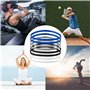AvoDovA Bandeau de Sport Enfants, 8 Pcs Bandeaux de Fitness Mince, Serre Tête Élastique Antidérapantes, Bandeau Elastique Hairba