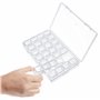 BELLE VOUS Lot de 2x Boite Diamond Painting Rangement - 28 Minis Boites/Compartiments & Autocollants - Boites en Plastique Trans