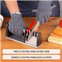 Belle Vous Aiguiseur Couteau de Cuisine Professionnel 4 en 1 - Affuteur Couteau Manuel 4 Niveaux - Diamant, Tungstène, Céramique