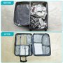 Belle Vous Lot de 8 Cubes Organisateur de Voyage - Sacs Organisateur de Valise/Bagage - Rangement Valise Organisateur pour Vêtem