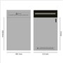 Lot de 125 sacs postaux assortis en polyéthylène avec fermeture autocollante - 5 tailles de chaque petit à grand format