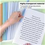 10 Feuilles Dossier Coulissante Transparent, Chemise de Couvertures de Rapports avec Barre Coulissante, A4 Reliure Dossier, Rapp