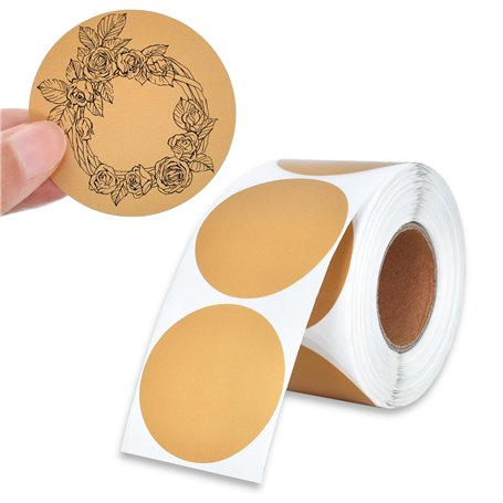 600 pièces 50mm autocollants ronds