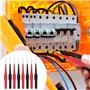 10PCS Sondes de Test pour Multimètre,Pointes de Touche de 0,7 mm, Pinces de Test Professionnelles avec étui de Protection Isolan