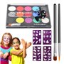 Vesaneae Kit de Peinture pour le Visage, Palette de Maquillage pour Enfants, Convient pour les Festivals de Musique, Les Fêtes, 