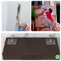 4 Paires Kit de Sangles D'Ancrage de Meubles, Ancrages Muraux pour Meubles, Ancrages Anti-Basculement Aucun Perçage Requis pour