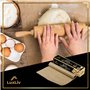 LuxLiv® Rouleau de papier sulfurisé marron non blanchi de 50 m de long pour la pâtisserie, le pain au levain, le pain au levain,