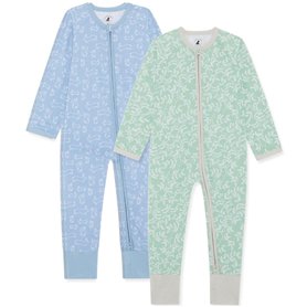Bramble & Bear (Lot de 2 Combinaisons de Nuit garçon et Fille - Coton Biologique