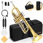 CAHAYA Ensemble Trompette Standard en Sib: Trompette pour Débutants et Étudiants - En Laiton