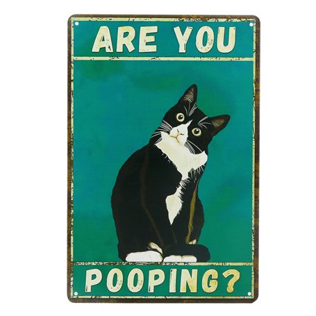 Plaque métal Vintage