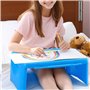 Belle Vous Bureau Pliable Portable - Pupitre de Travail Pliant avec Grand Plateau d’Activités et de Rangement - Table de Lit pou